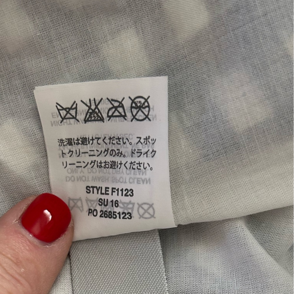 J Crew Blue & White Gingham Linen Skater Skirt - Picture 10 of 11